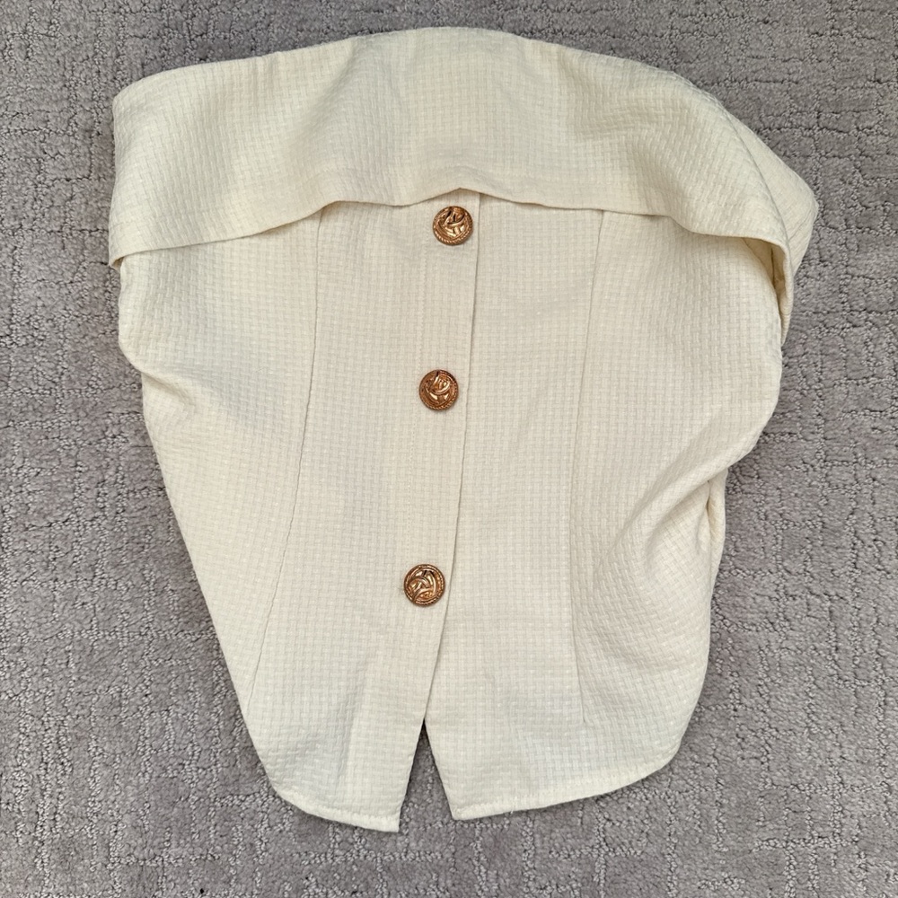Cream Button-Up Shirt